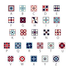 Patriotic Quilt Full Color Font