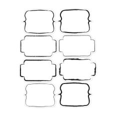Doodled Bracketed Printable Label / Planner / Journal Stickers