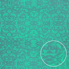 Shabby Vintage Teal Grey Floral Monoprint Background