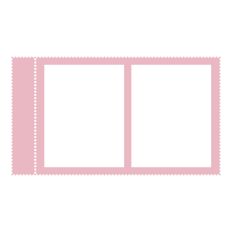 Postage Stamp Cluster Frame with 2 Openings and Tear Off Strip