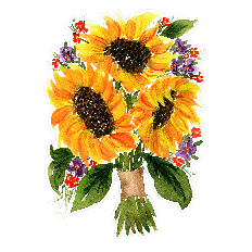 Watercolor Sunflowers Bouquet Floral Arrangement Print and Cut