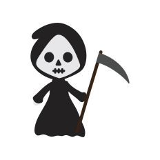 Cute grim reaper