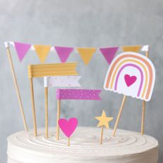 Cake topper Rainbow