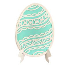 3D Decorative Easter Egg Card with Card Stand for Silhouette Studio