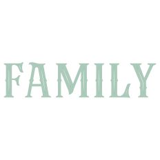 Decorative Family Word