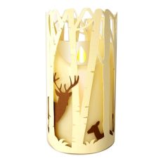 Winter Woodland Deer Lantern – 3D SVG