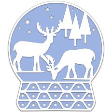 Deer Snow Globe