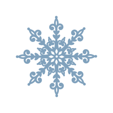 Snowflake silhouette