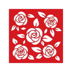 Roses Stencil