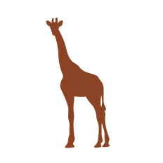 Giraffe silhouette