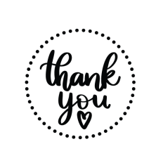 Thank you with heart