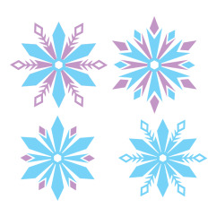 Snowflakes set