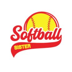 Softball with ball