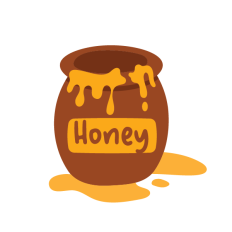 Honey jar drawing