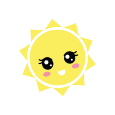 Cute Sun kawaii
