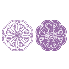 Mandala silhouette