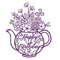 Floral Birthday vase