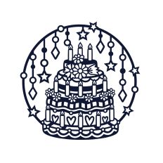 Detailed wedding cake