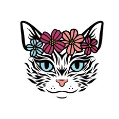 Floral cat