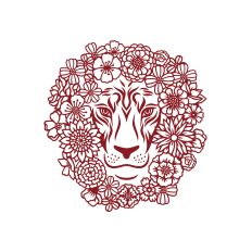 Floral lion