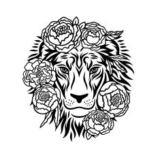 Floral lion