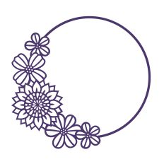 Garden flowers frame