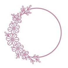 Detailed floral frame