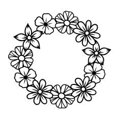 Beautiful Floral summer wreath