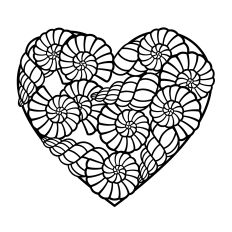 Seashell heart