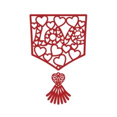 Love bunting with tassel