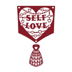 Self Love inspirational bunting