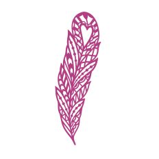 Mandala Bird feather with hearts