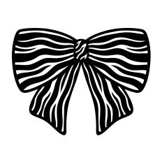Animal print Bow