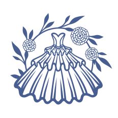 Elegant big wedding dress