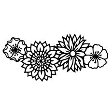 Line of flowers