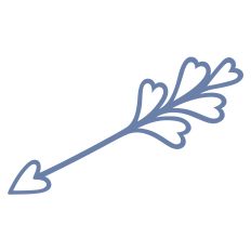 Boho arrow with hearts