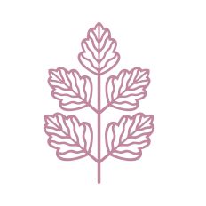 Boho branch with leaves