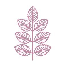 Elegant leaf branch