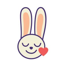 Bunny with a heart