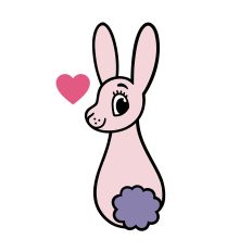 Cute happy Bunny