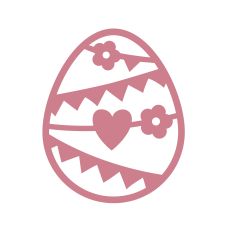 Easter egg with a heart