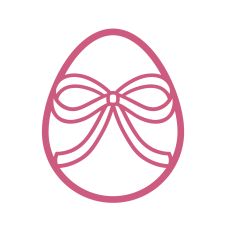Easter egg with a Bow