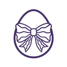 Bow Easter egg