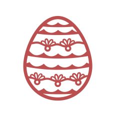 Detailed cute Easter egg