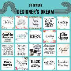 Designer’s Dream – 20 Font Set