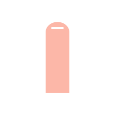 curved top bookmark shape template design