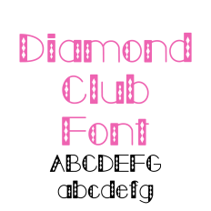 Diamond Club Font, Playful Handwritten Font