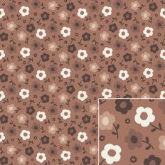 Warm Earth Tones Floral Printable Pattern Background