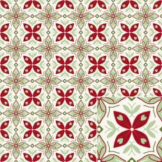 Christmas Scandinavian Folk Printable Pattern