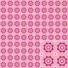 Christmas Scandinavian Folk Snowflake Stars Printable Pattern